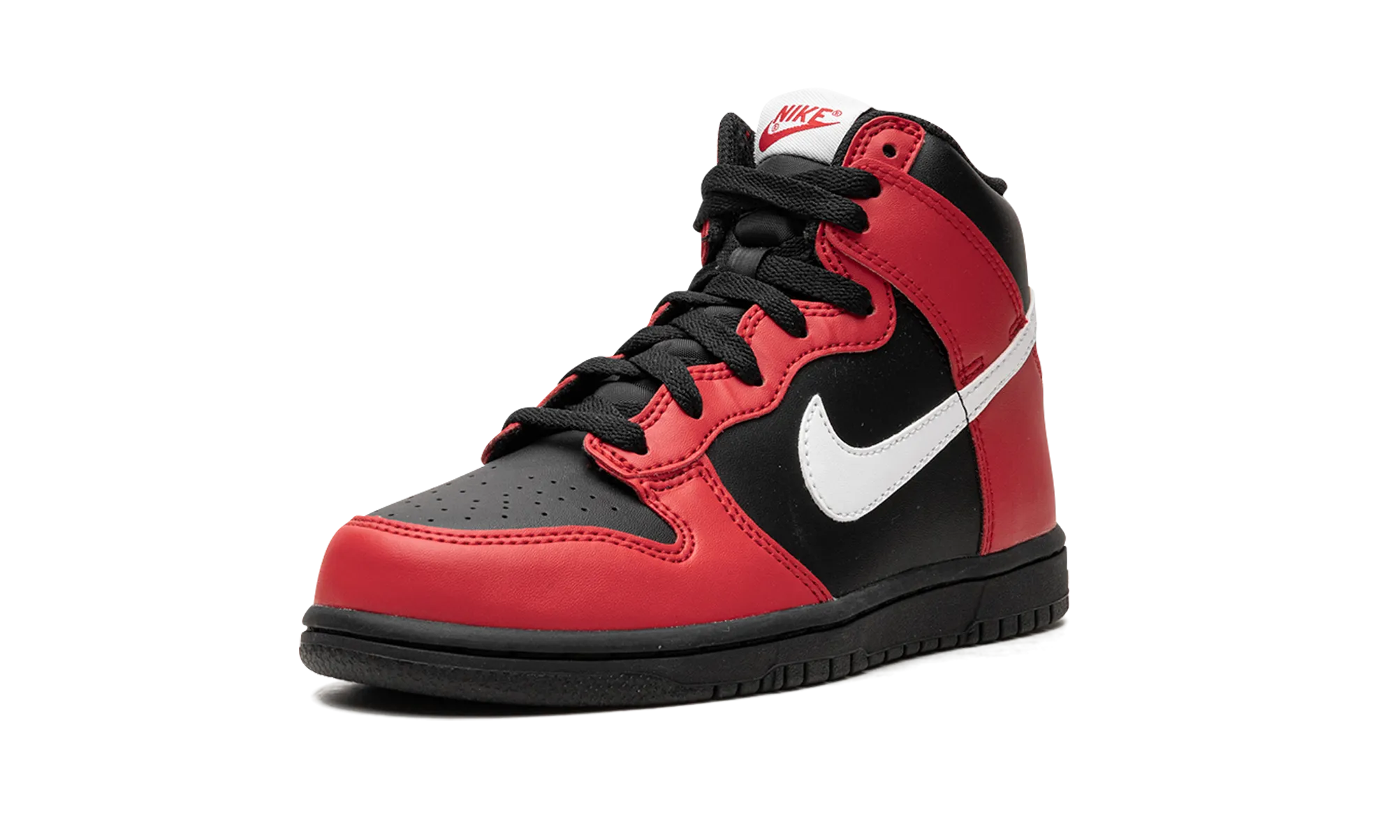 Dunk High "Black/Red PS" nike preschool slip-on sneakers