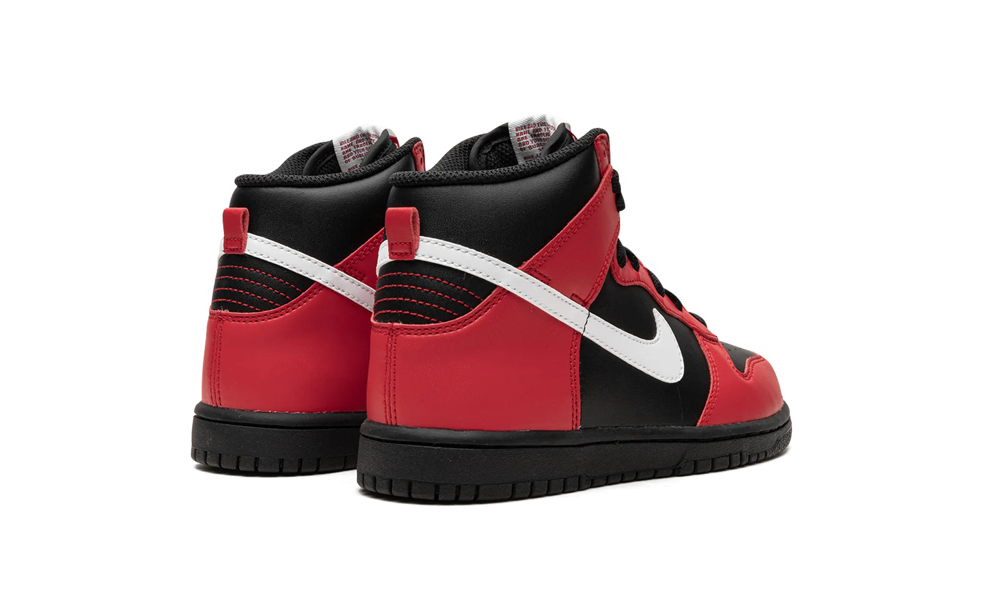Dunk High "Black/Red PS" nike preschool slip-on sneakers