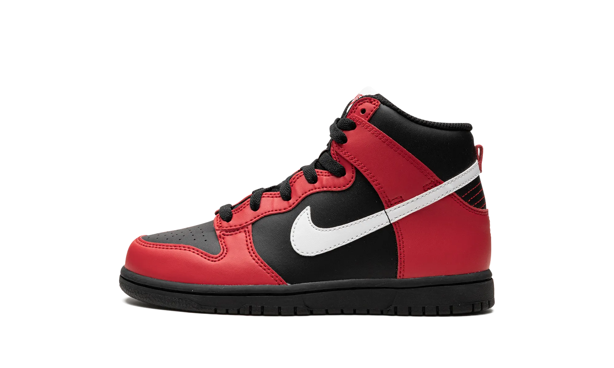 Dunk High "Black/Red PS" Nike Pre School shoes
