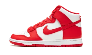 Dunk High "White / University Red" Nike Mens sneakers