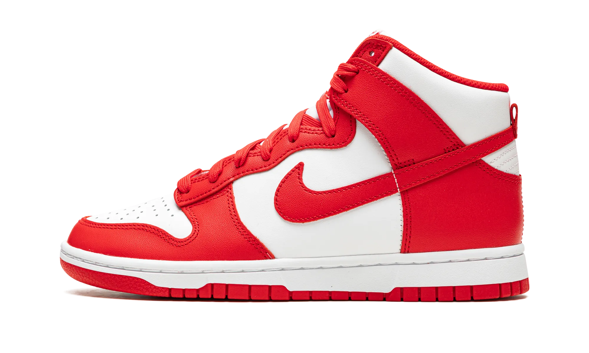 Dunk High "White / University Red" Nike Mens sneakers