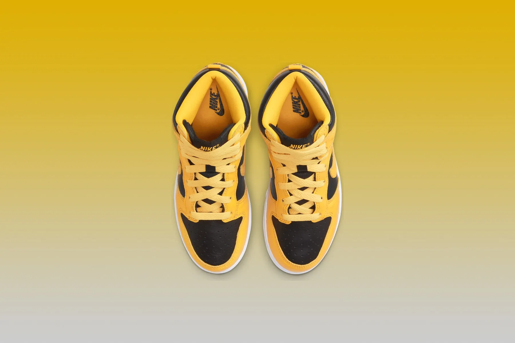 Dunk High SP (PS) - Black/Varsity Maize Nike Foam Comfort Trainers
