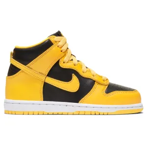 Dunk High SP (PS) - Black/Varsity Maize Nike trainers with responsive foam
