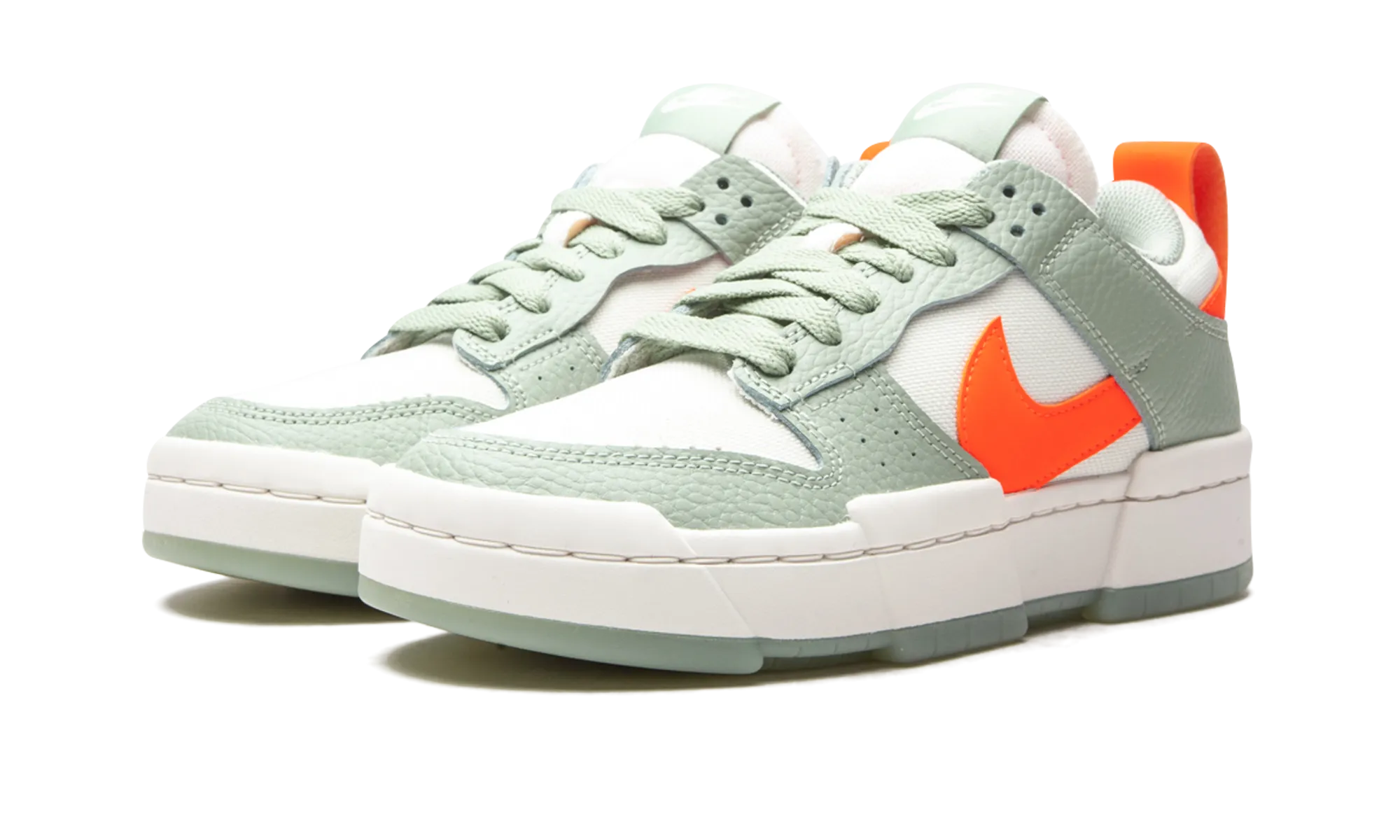 DUNK LO DISRUPT MNS WMNS "Sea Glass / Hyper Crimson" nike womens casual sneakers