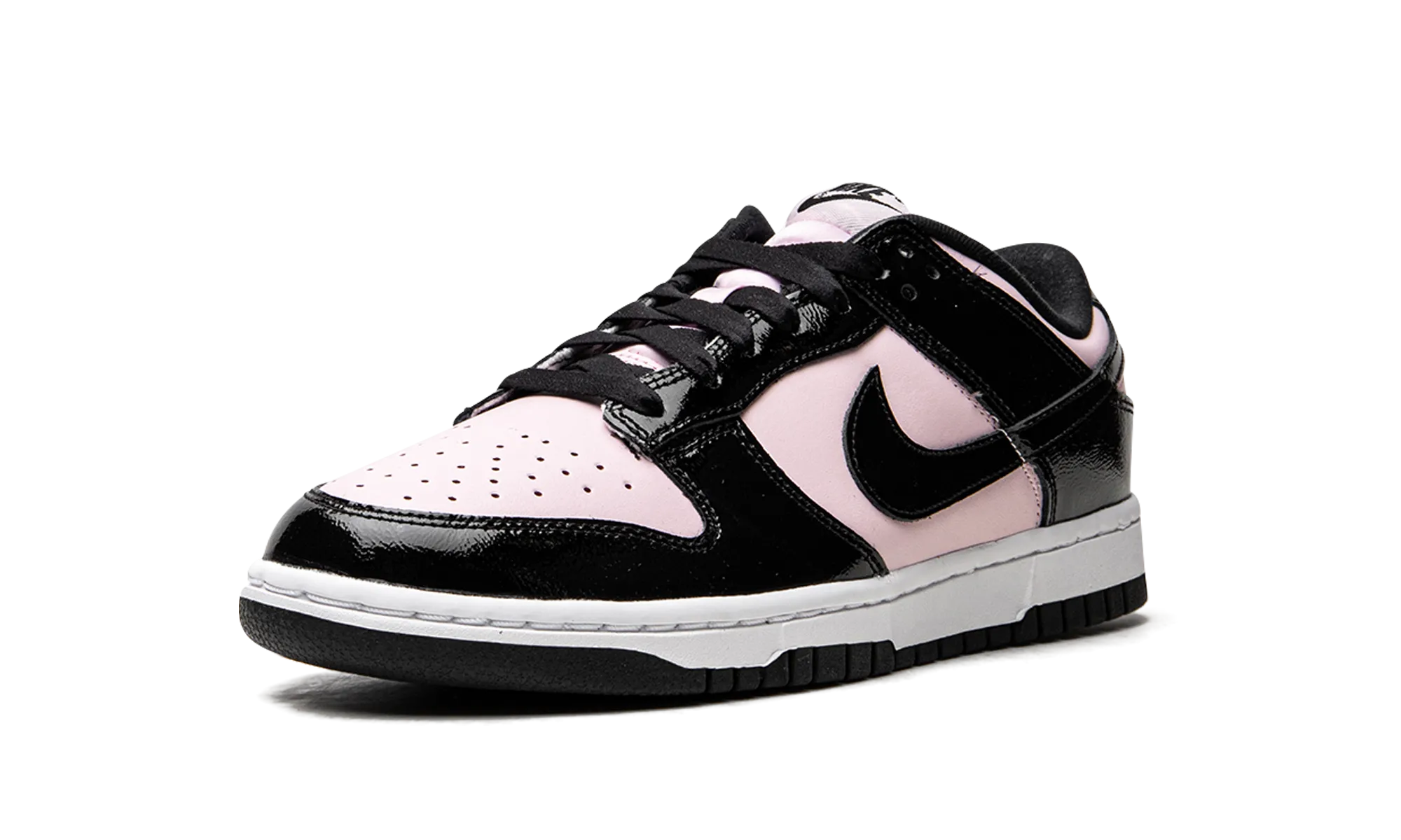 DUNK LO MNS WMNS "Pink / Black Patent" nike womens mesh trainers