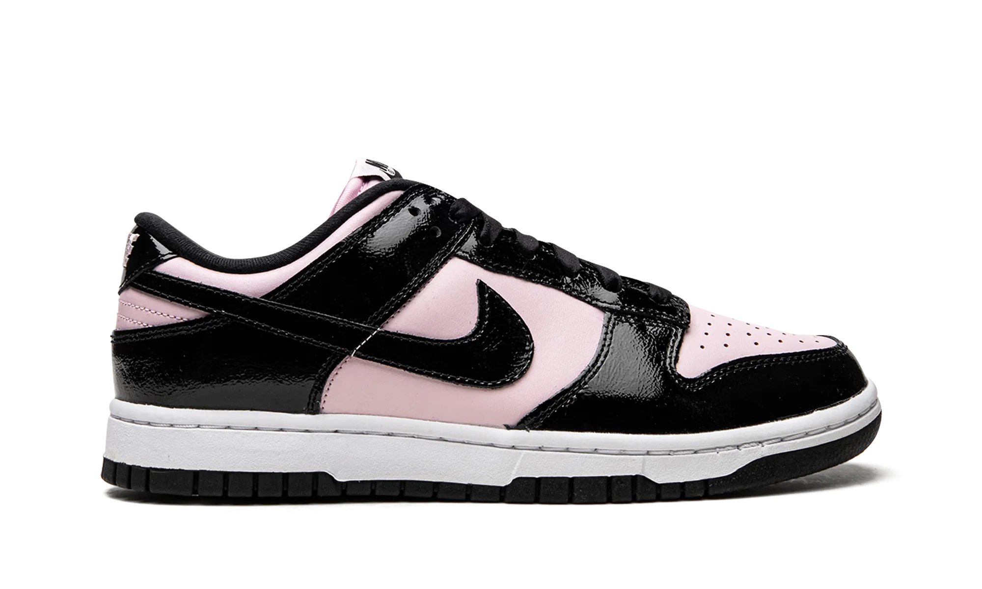DUNK LO MNS WMNS "Pink / Black Patent" nike womens mesh trainers