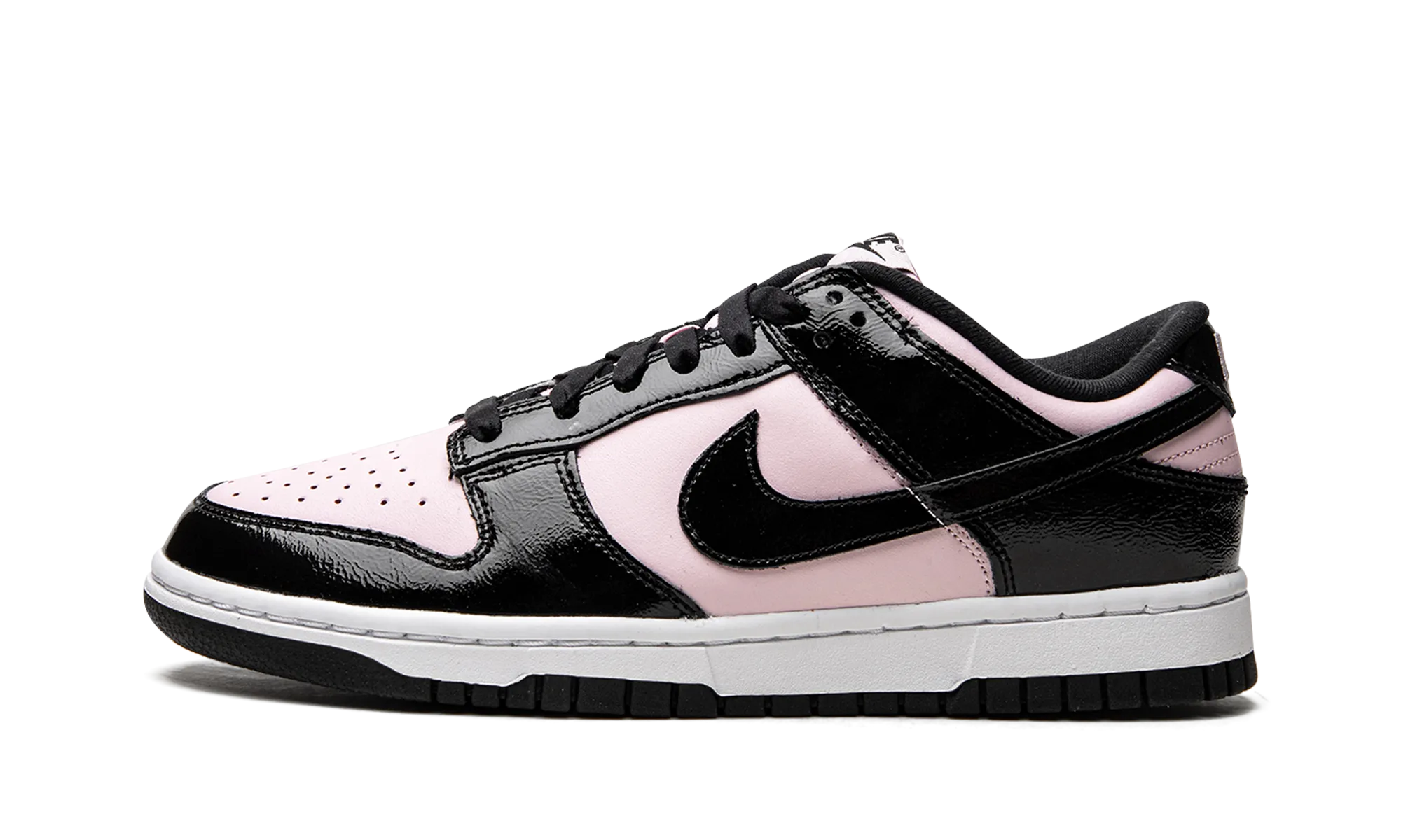DUNK LO MNS WMNS "Pink / Black Patent" Nike Women's styles