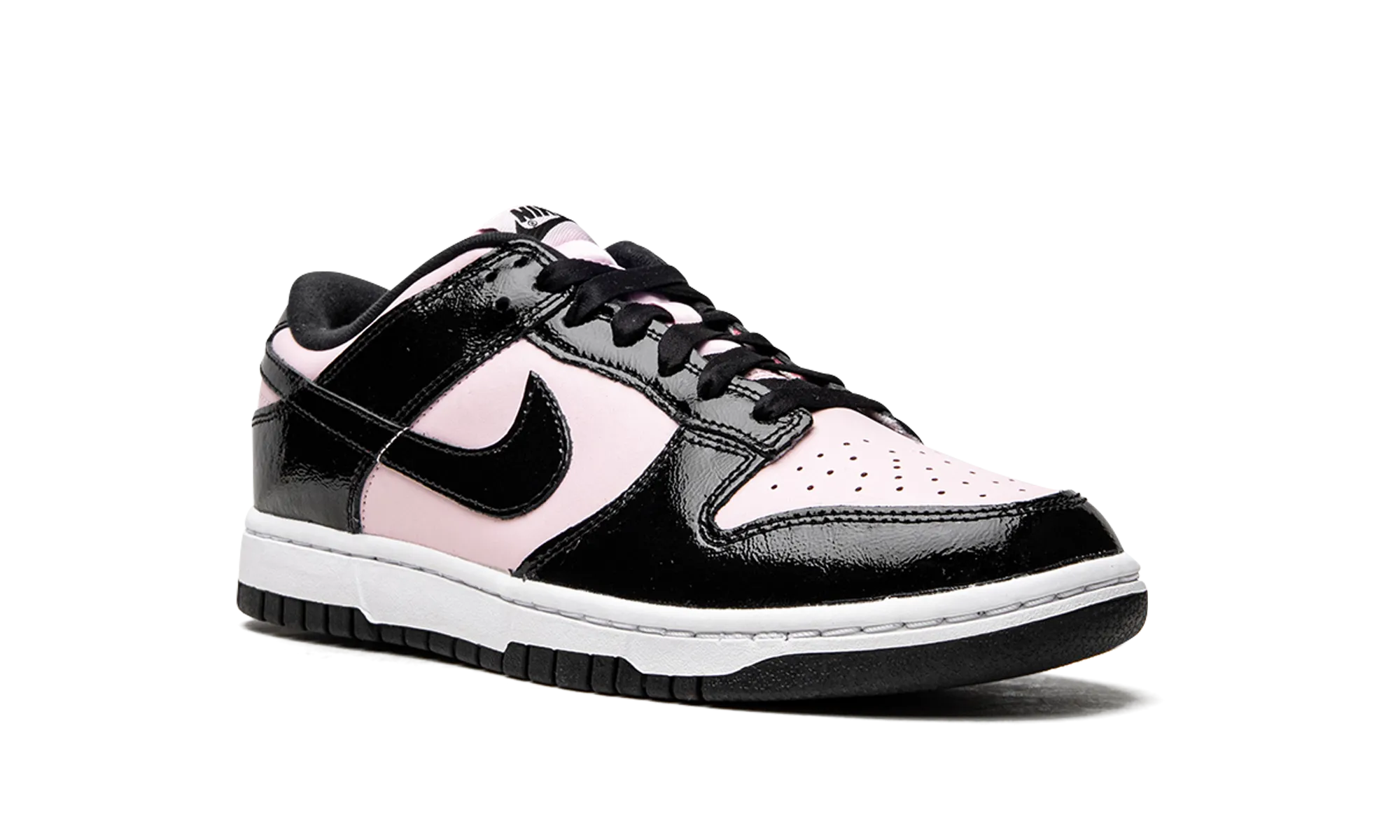 DUNK LO MNS WMNS "Pink / Black Patent" nike womens mesh trainers