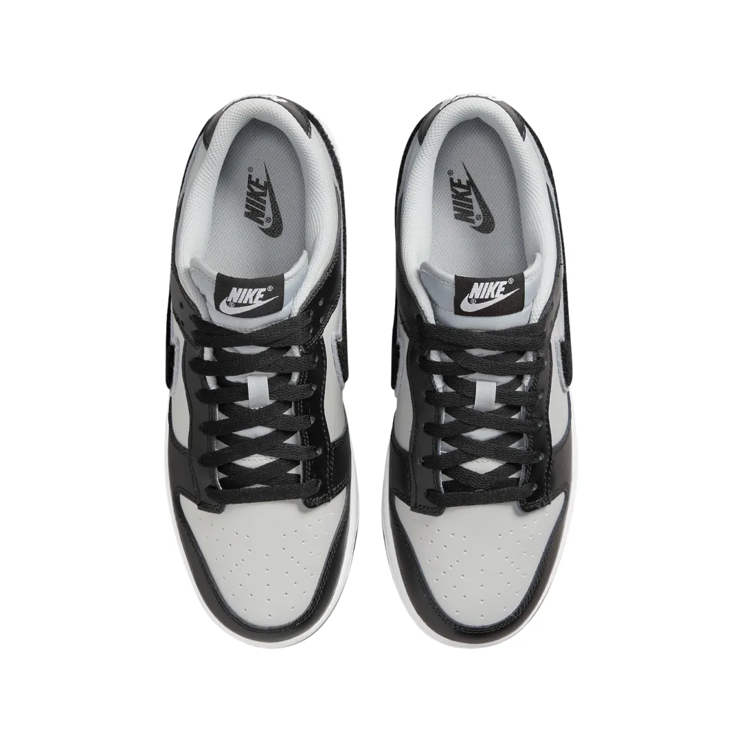 Dunk Low Chenille Swoosh Black Grey White Iconic Sneakers