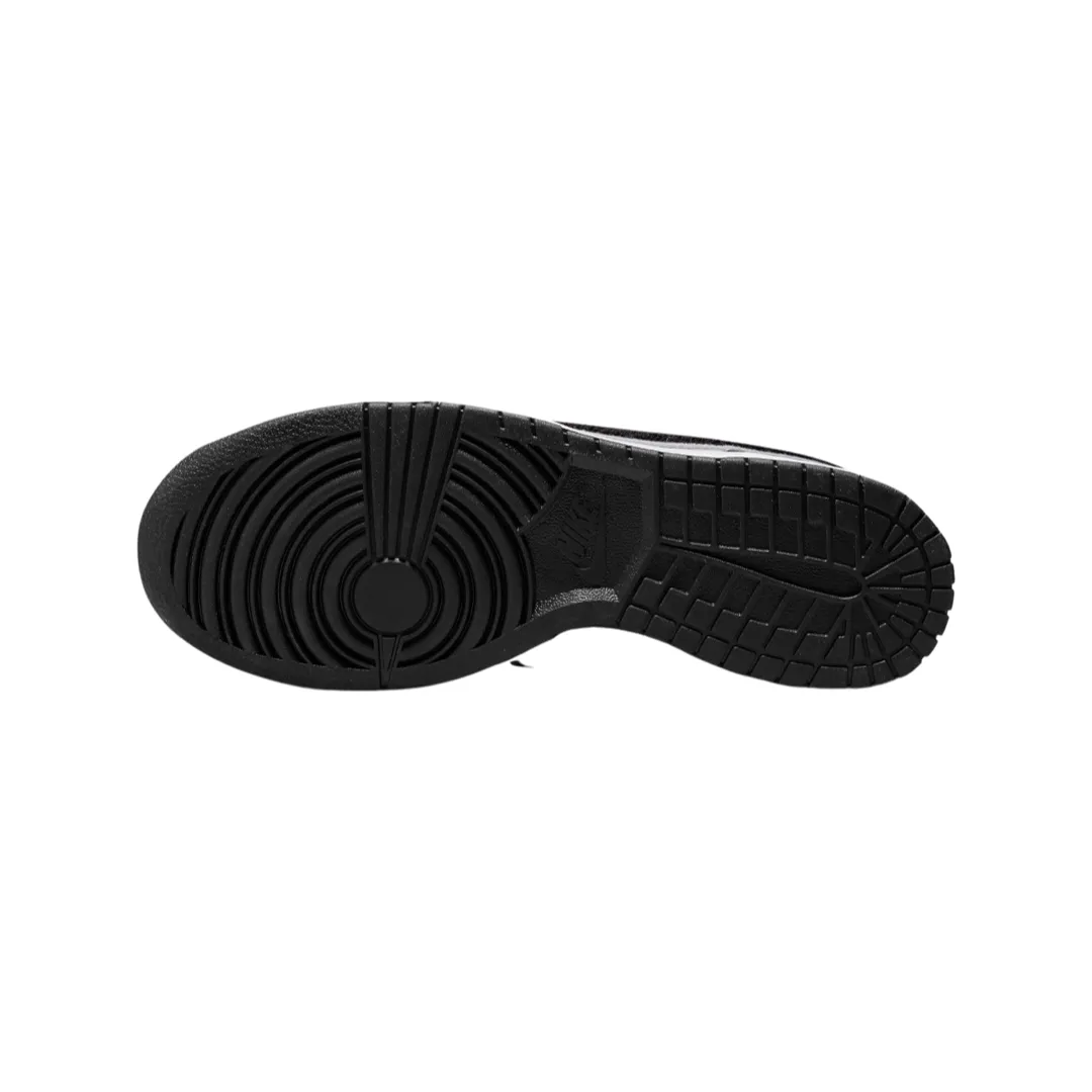 Dunk Low Chenille Swoosh Black Grey White Iconic Sneakers