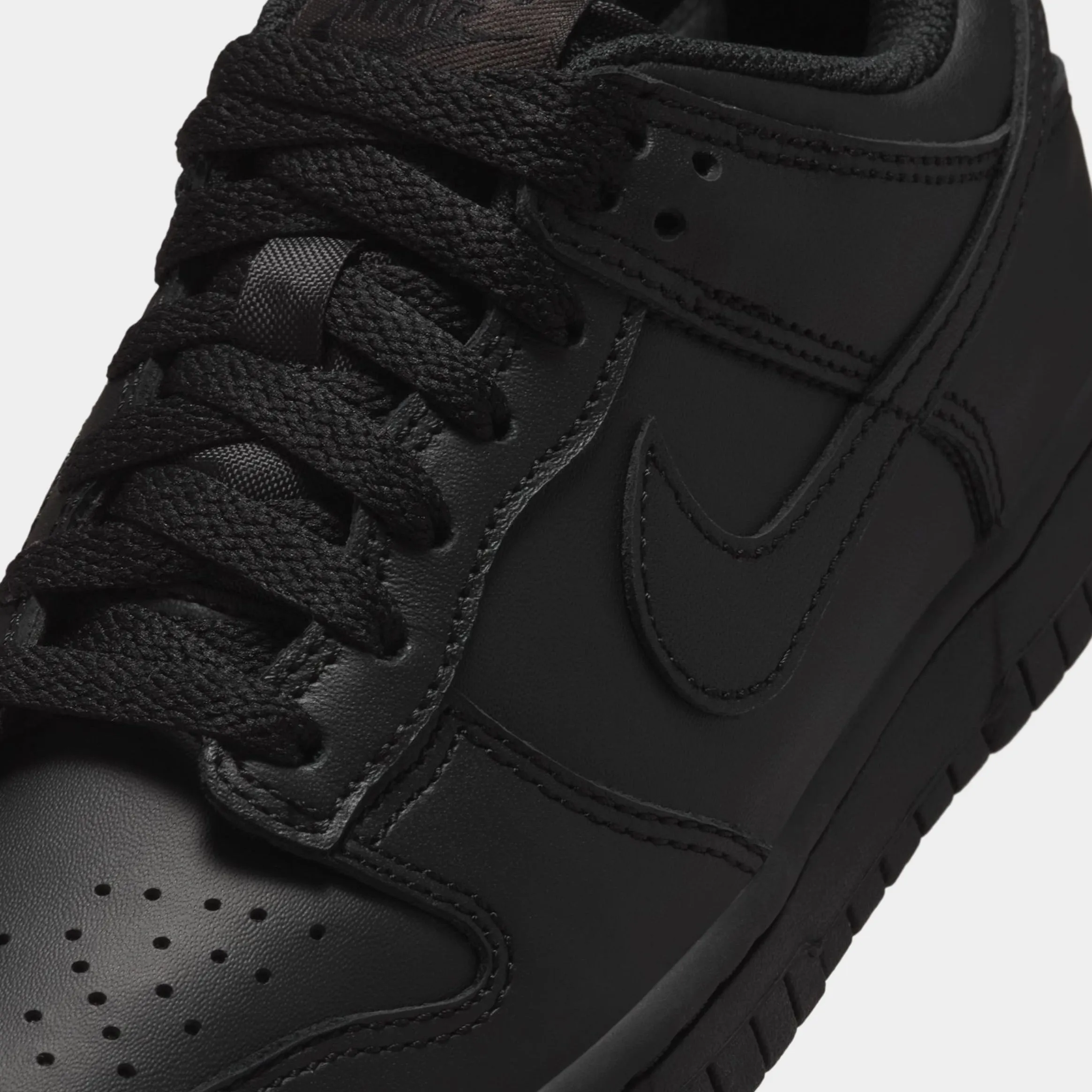 Dunk Low Grade School Lifestyle Shoes (Black/Black/Black) Dunk collection