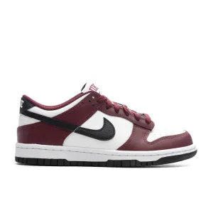 Dunk Low (GS) - Dark Team Red/Black/Summit White Nike lifestyle sneakers with retro vibe