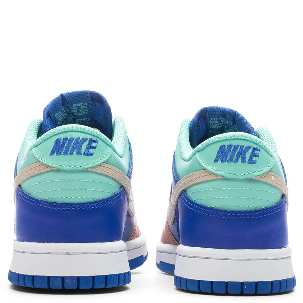 Dunk Low (GS) - Hyper Royal/Sand Drift/Emerald Rise Nike Retro Lifestyle Shoes