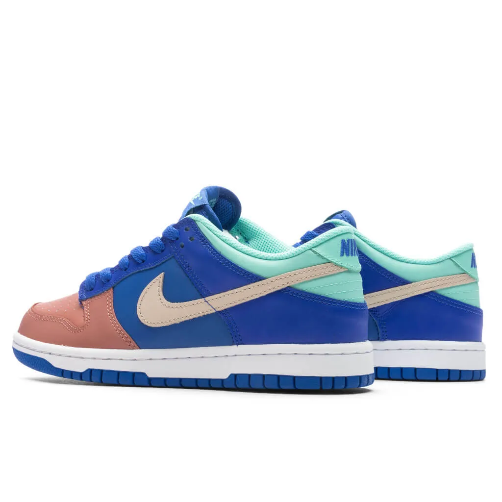 Dunk Low (GS) - Hyper Royal/Sand Drift/Emerald Rise Nike Retro Lifestyle Shoes