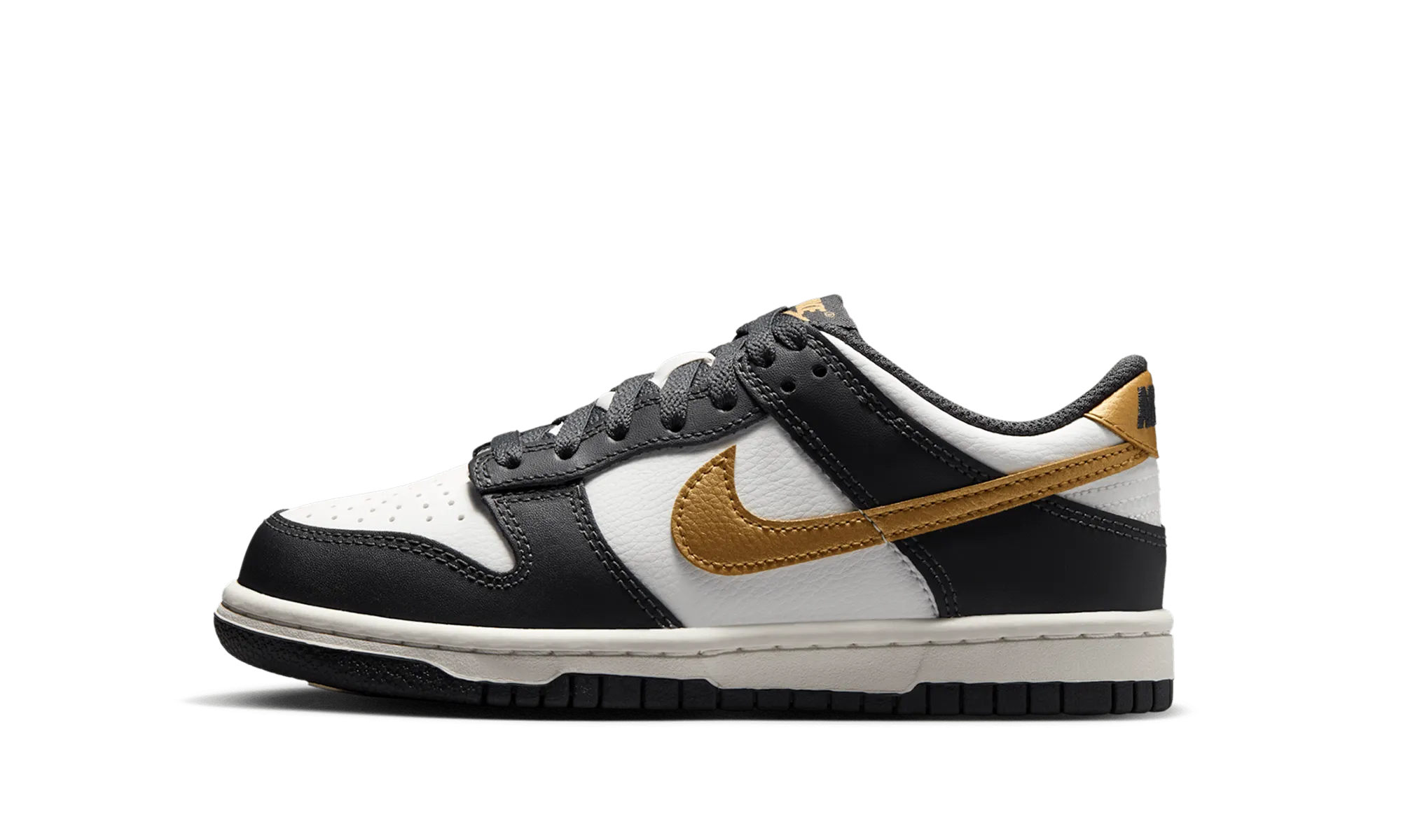 Dunk Low GS "Summit White Metallic Gold" Nike Grade School styles