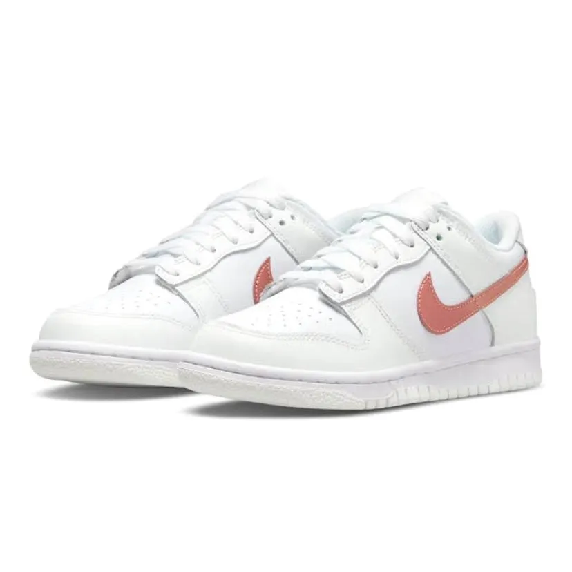 Dunk Low GS White Metallic Bronze By Nike Iconic Sneakers