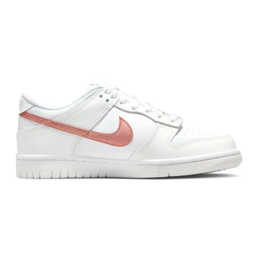 Dunk Low GS White Metallic Bronze By Nike Iconic Sneakers