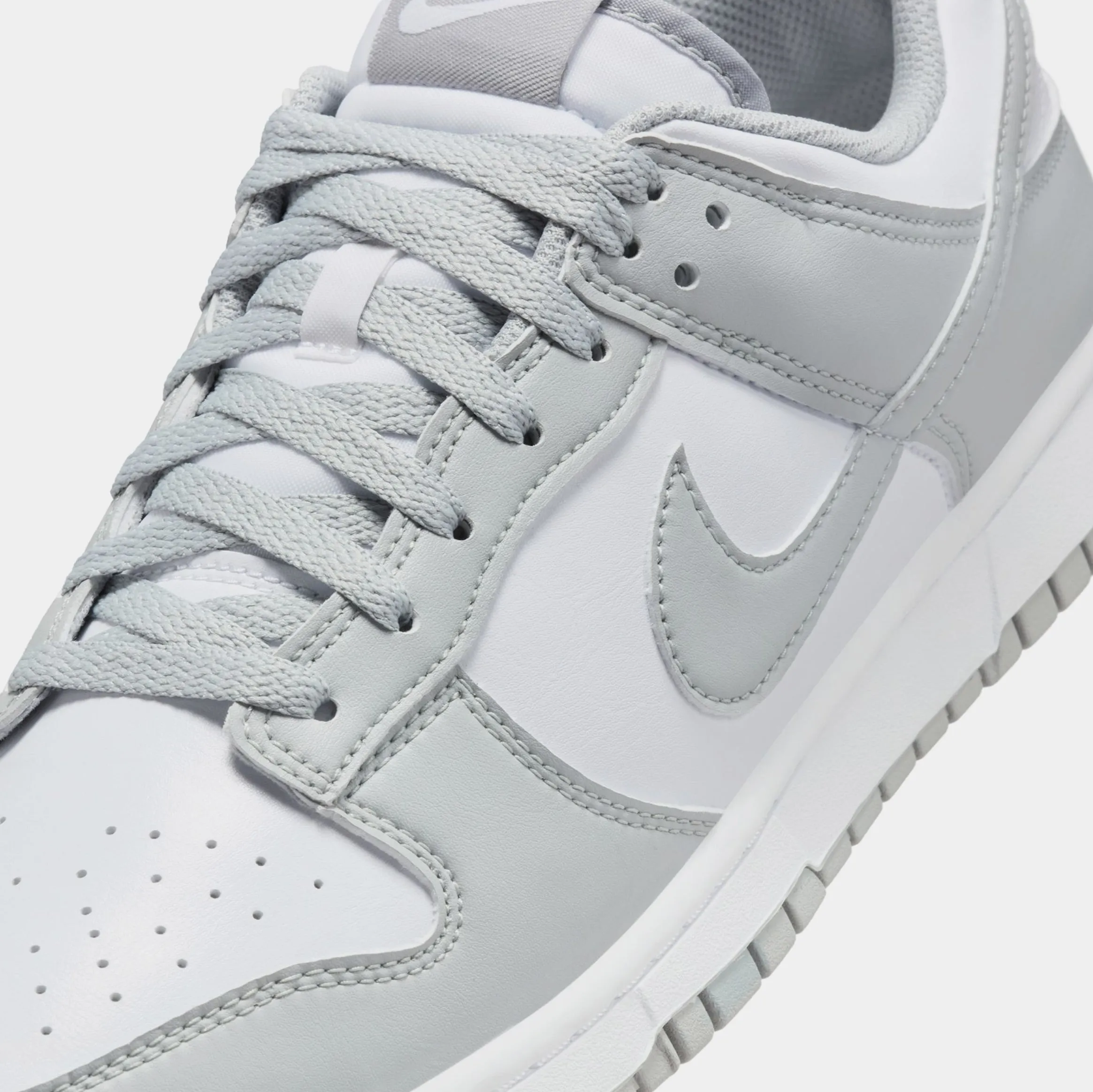 Dunk Low Mens Lifestyle Shoes (White/Light Smoke Grey) Dunk collection