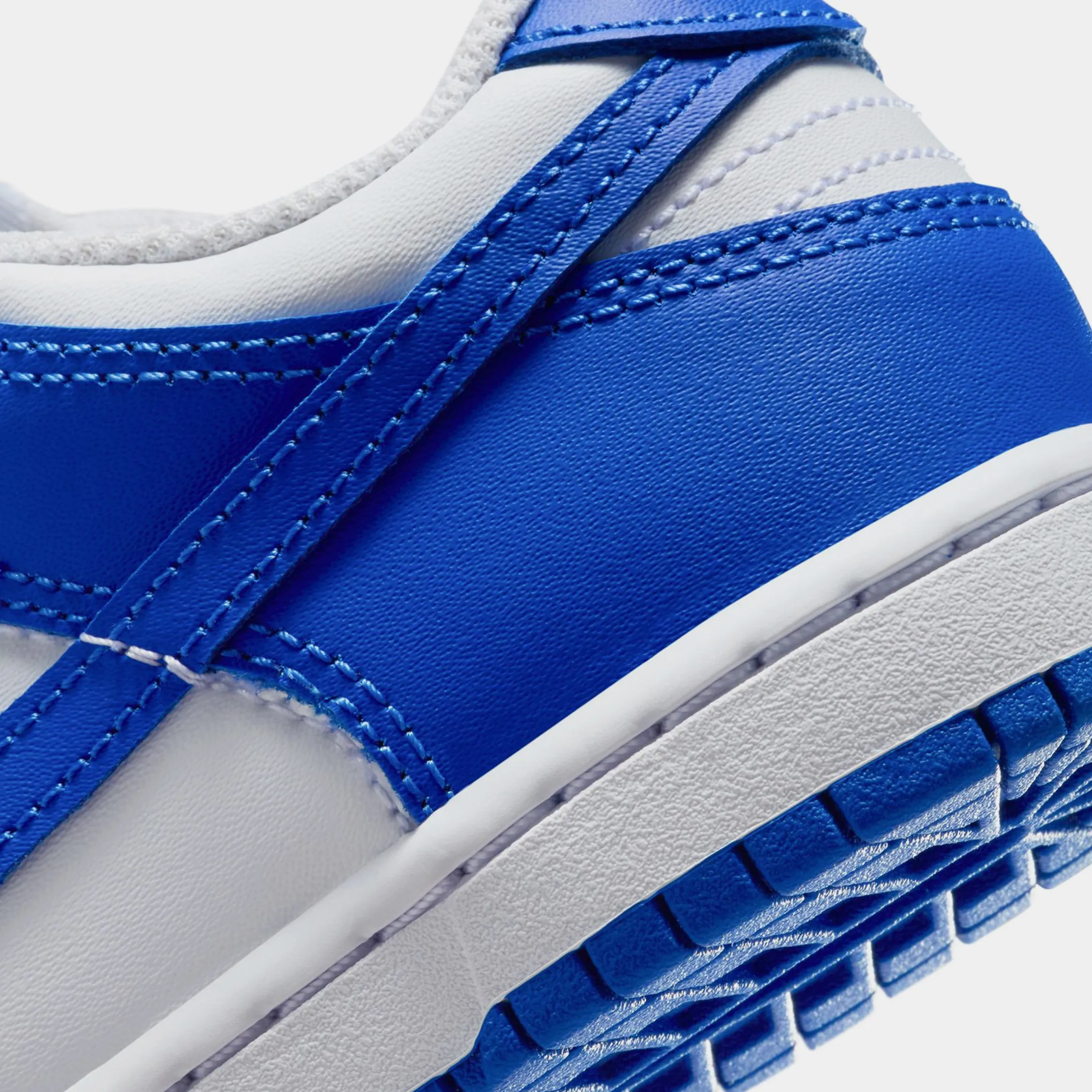 Dunk Low Preschool Basketball Shoes (White/Hyper Royal/Hyper Royal) Dunk collection