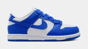 Dunk Low Preschool Basketball Shoes (White/Hyper Royal/Hyper Royal) nike dunk classic design casual sneakers