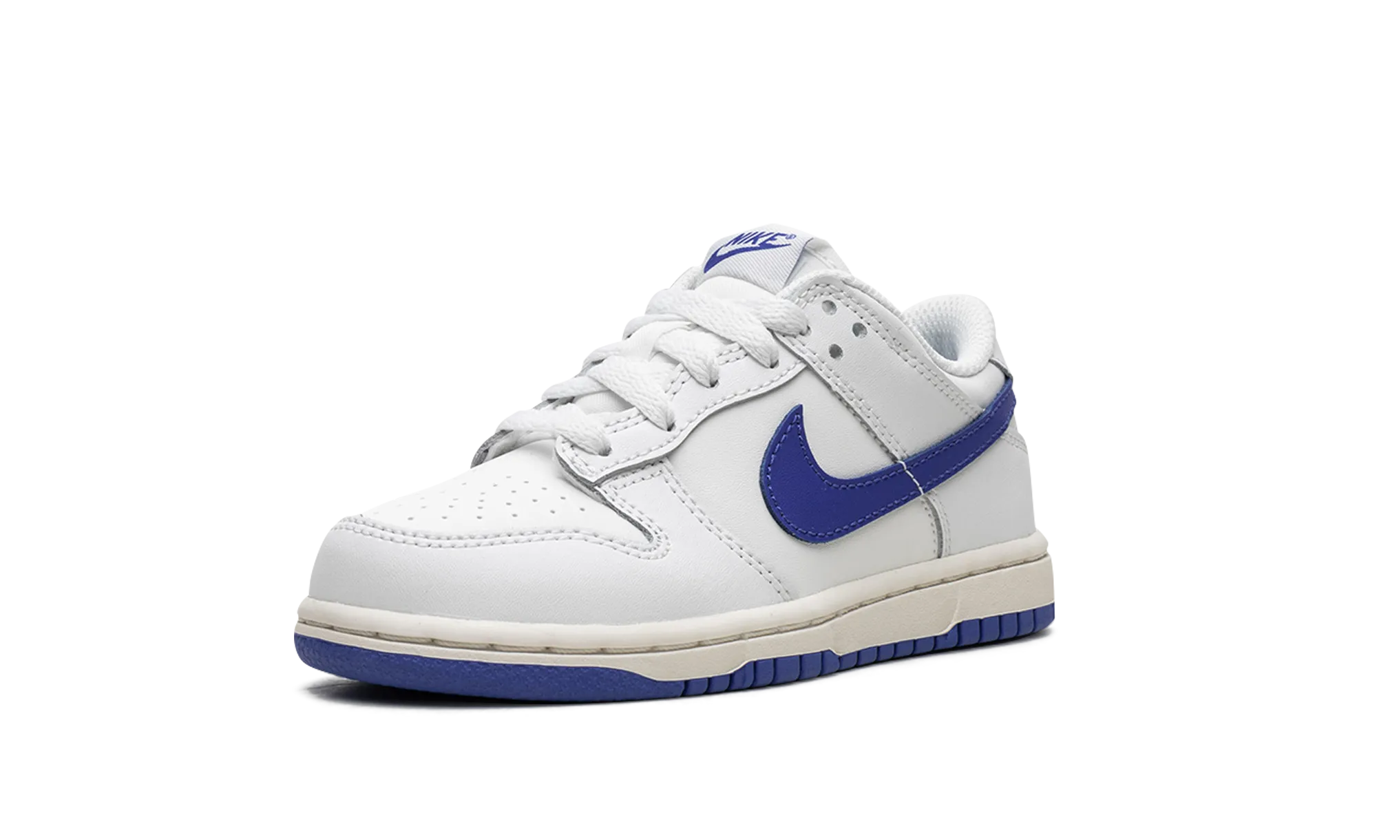 Dunk Low PS "Summit White Hyper Royal" nike preschool slip-on sneakers