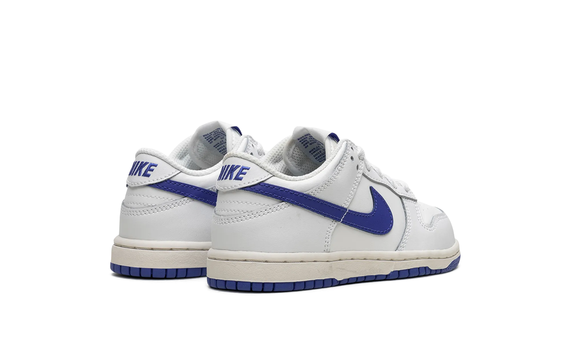 Dunk Low PS "Summit White Hyper Royal" nike preschool slip-on sneakers