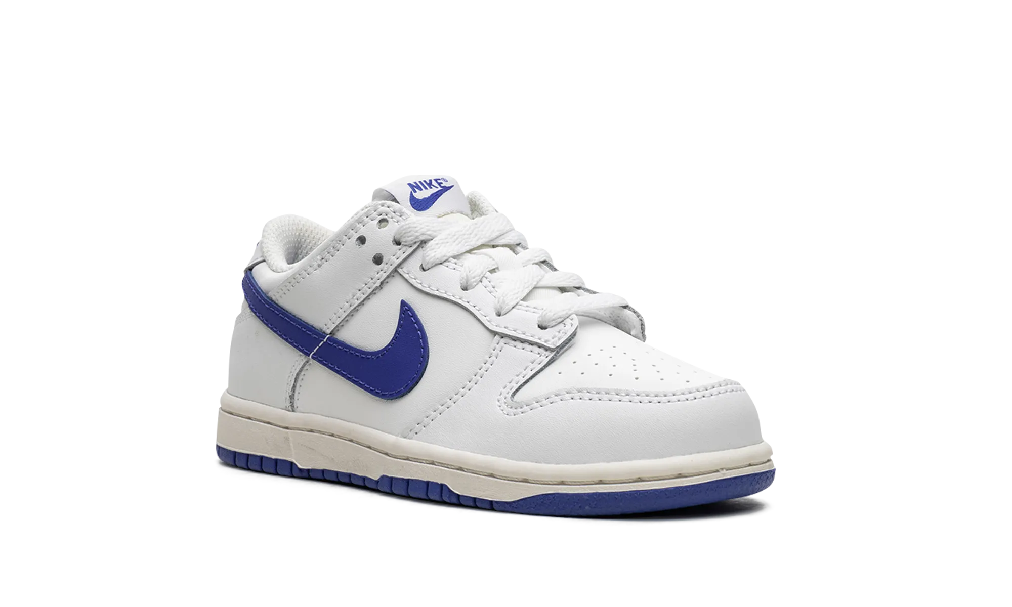 Dunk Low PS "Summit White Hyper Royal" nike preschool slip-on sneakers