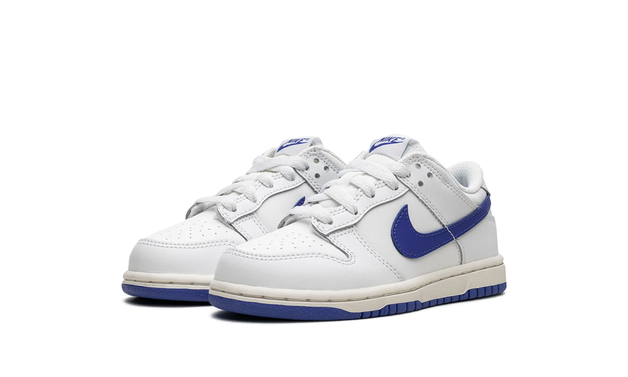 Dunk Low PS "Summit White Hyper Royal" nike preschool slip-on sneakers