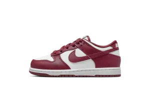 Dunk Low PS "White Gym Red Redwood" Nike Pre School shoes