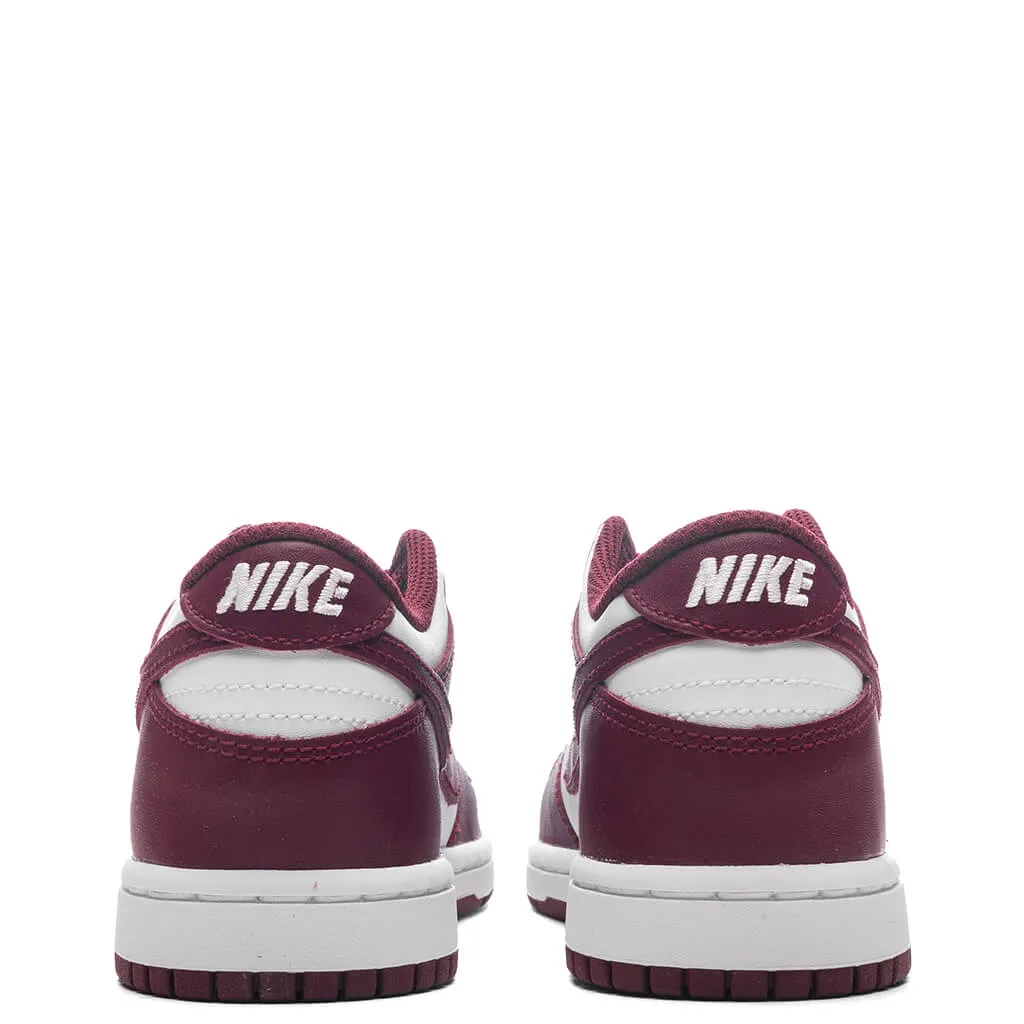 Dunk Low (PS) - White/Redwood/Gym Red Nike Retro Lifestyle Shoes