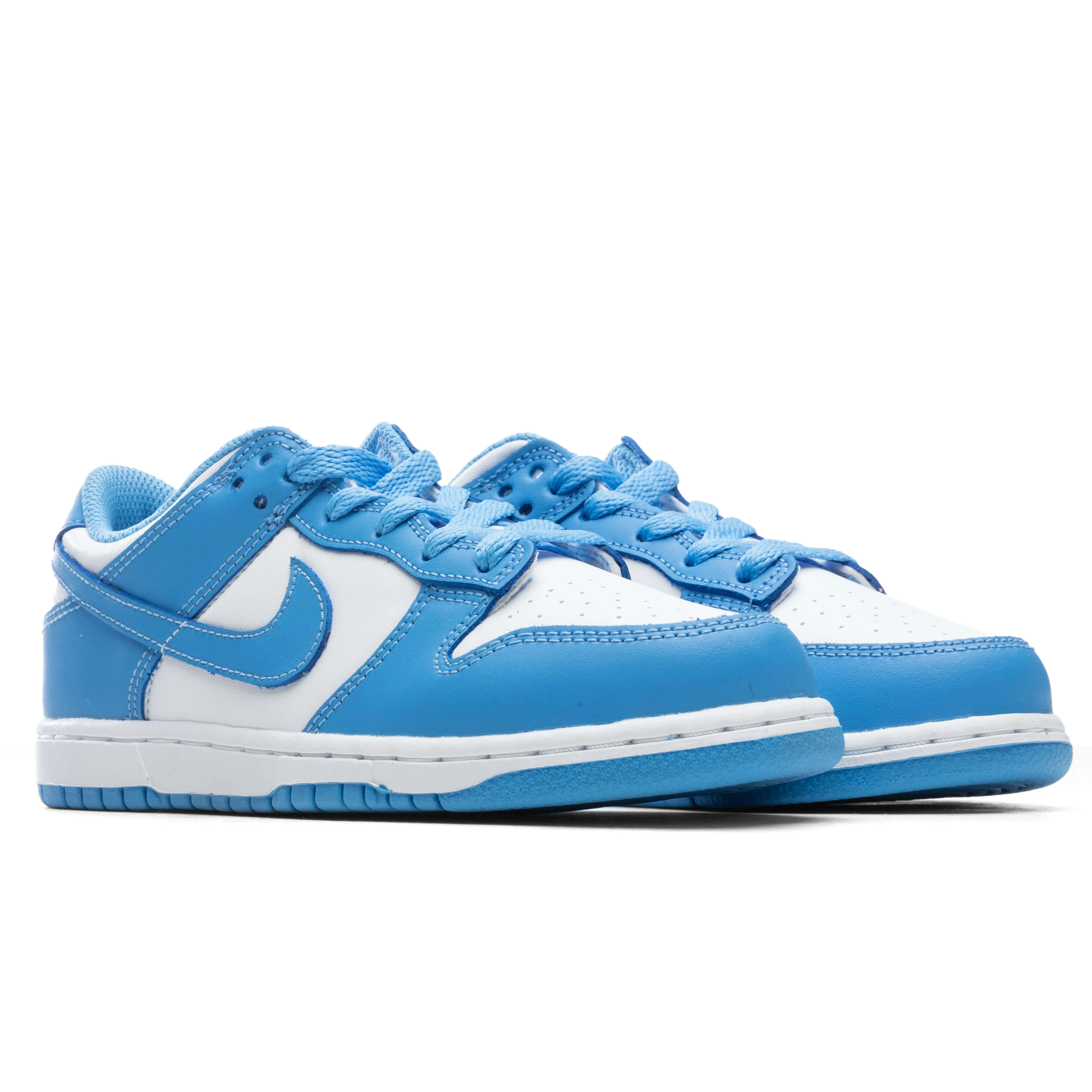 Dunk Low (PS) - White/University Blue Nike Cushioned Mesh Sneakers