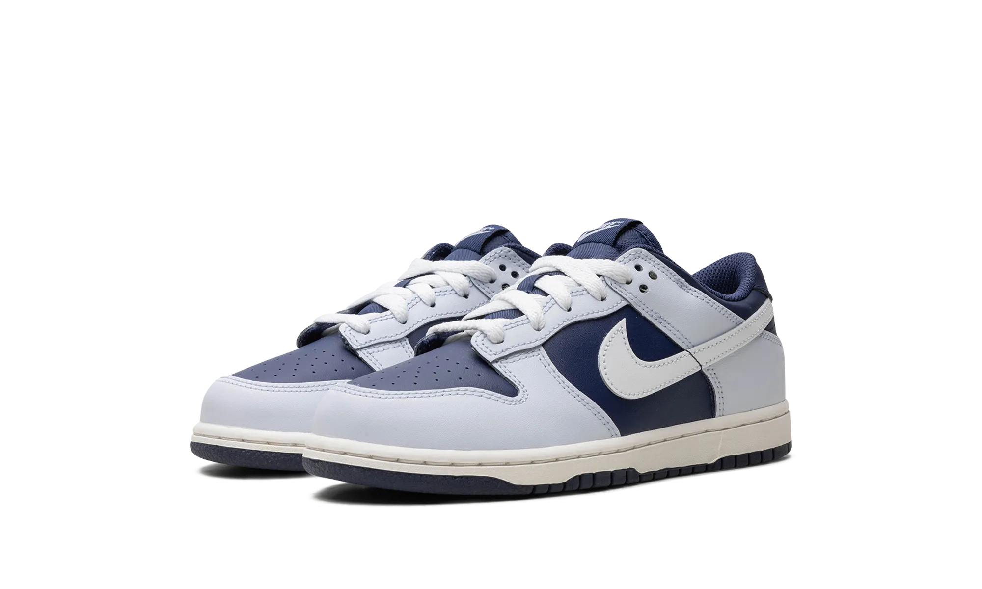 Dunk Low "Football Grey/Midnight Navy/Summit White" nike preschool slip-on sneakers