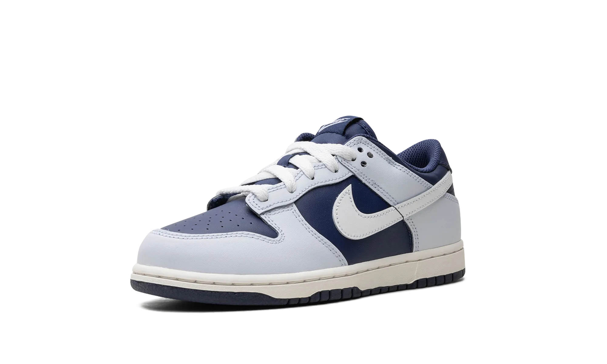 Dunk Low "Football Grey/Midnight Navy/Summit White" nike preschool slip-on sneakers