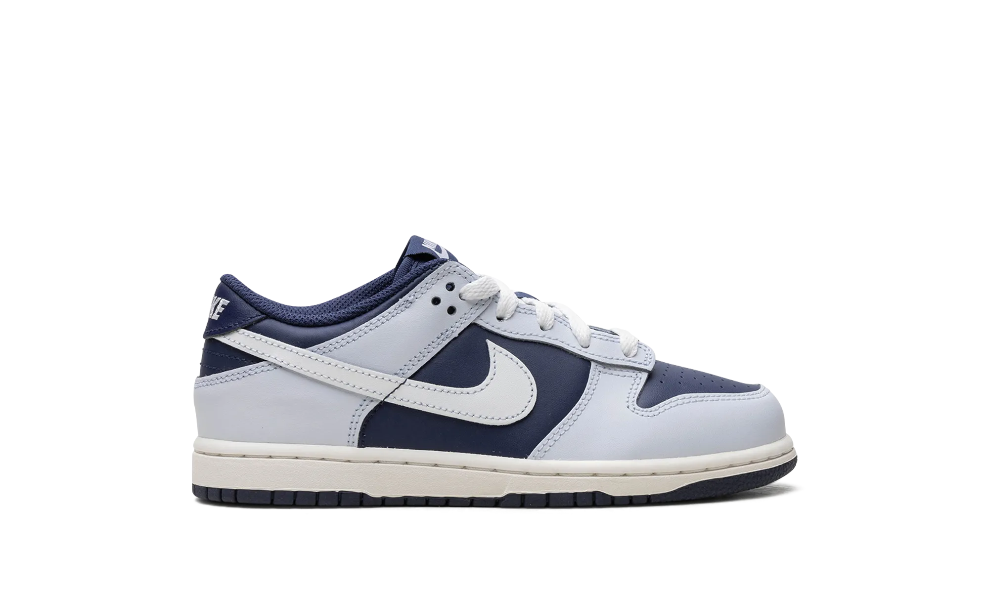 Dunk Low "Football Grey/Midnight Navy/Summit White" nike preschool slip-on sneakers