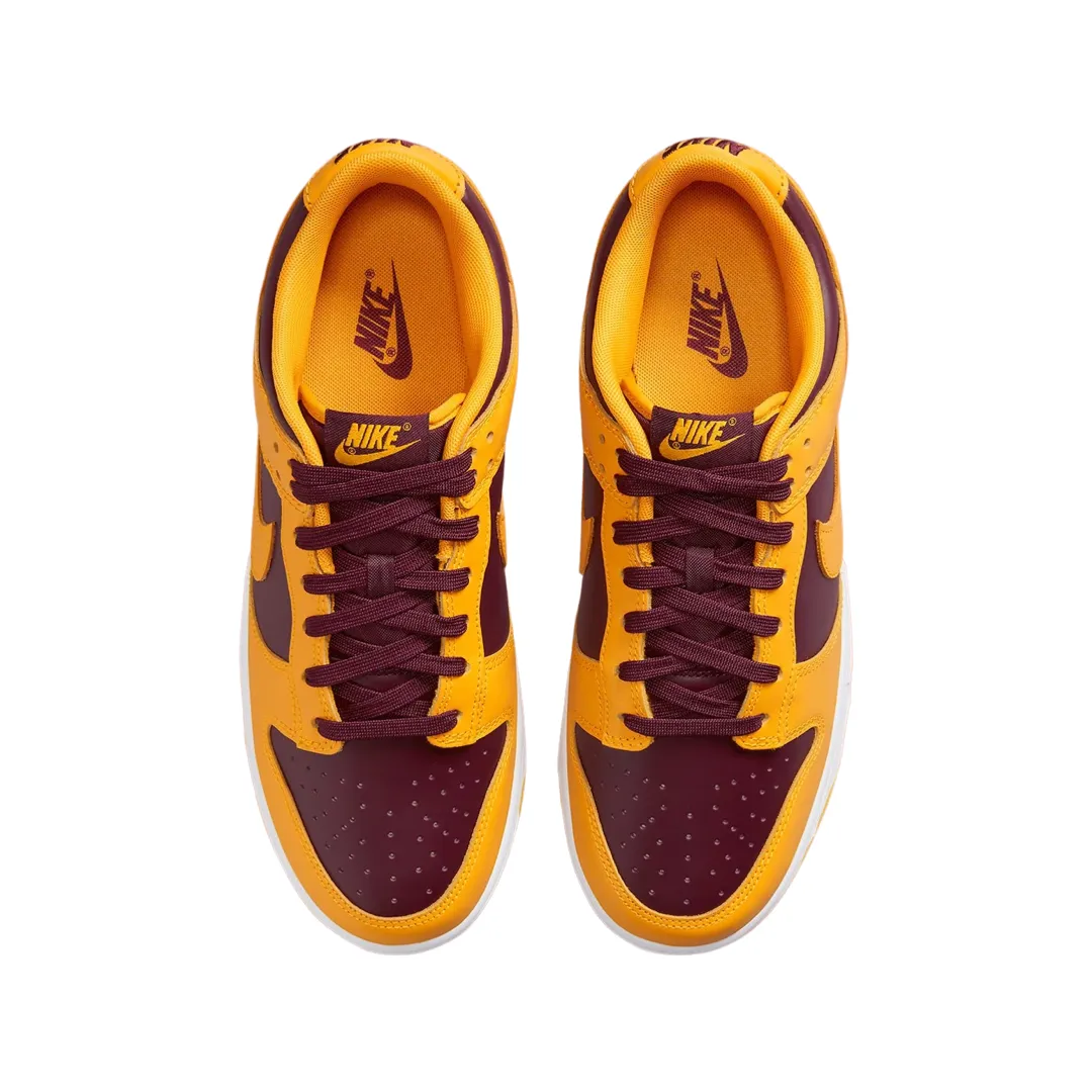 Dunk Low Retro Arizona State Burgundy University Gold White Iconic Sneakers