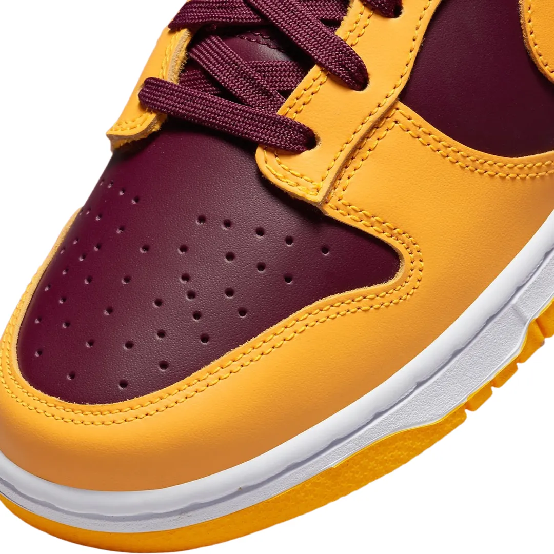 Dunk Low Retro Arizona State Burgundy University Gold White Iconic Sneakers