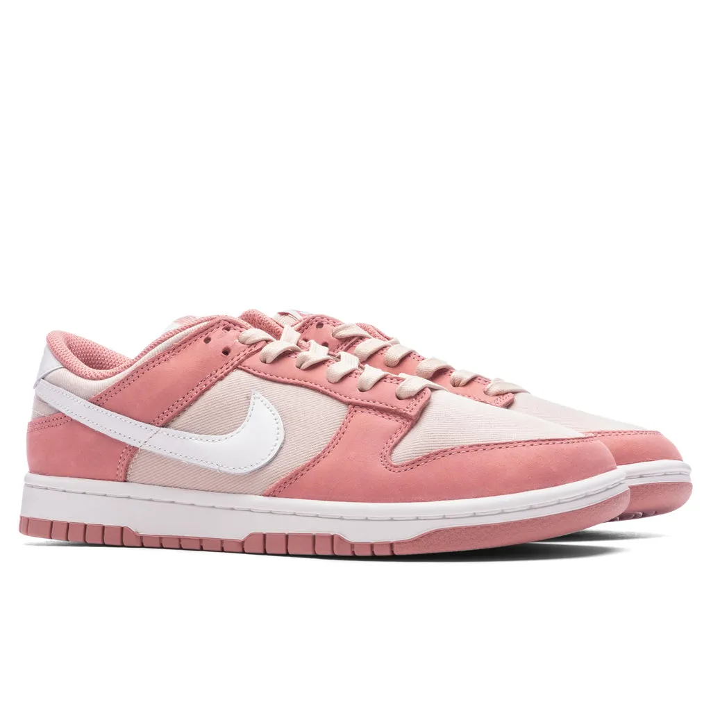 Dunk Low Retro - Red Stardust/Summit White/Sanddrift Nike Bold Logo Sneakers