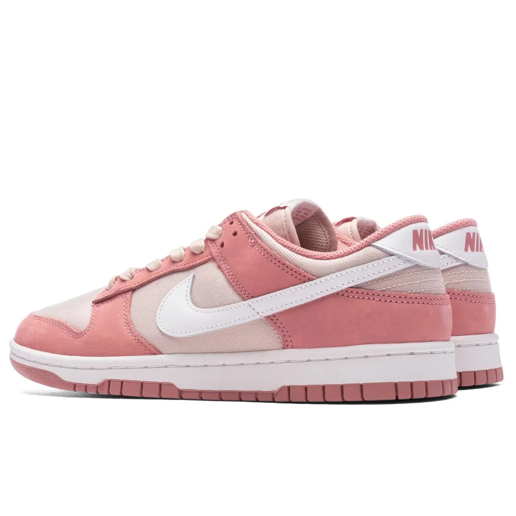 Dunk Low Retro - Red Stardust/Summit White/Sanddrift Nike Bold Logo Sneakers