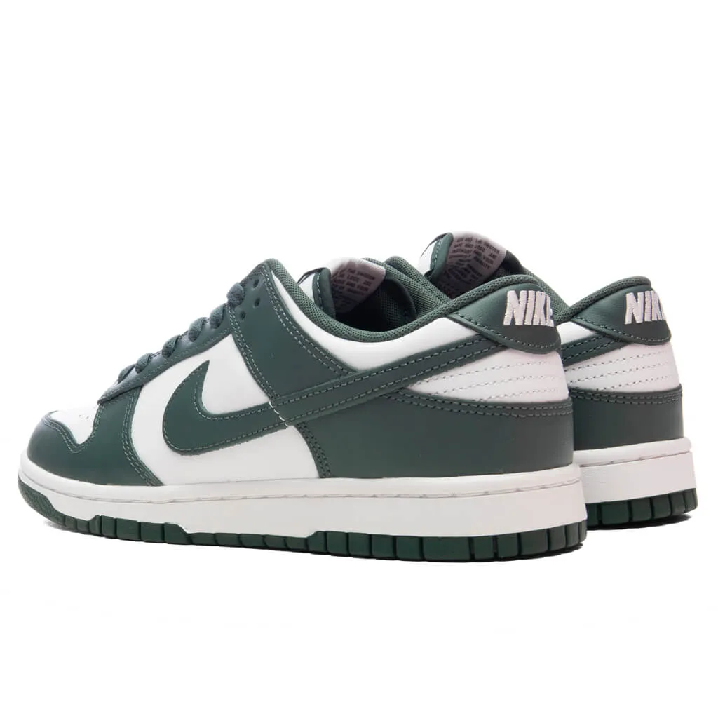 Dunk Low Retro - White/Vintage Green/White Nike Bold Logo Sneakers