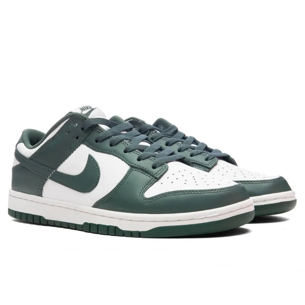 Dunk Low Retro - White/Vintage Green/White Nike Bold Logo Sneakers