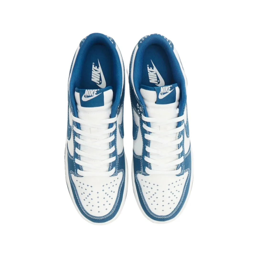 Dunk Low Special Edition Sashiko Summit White Industrial Blue Iconic Sneakers
