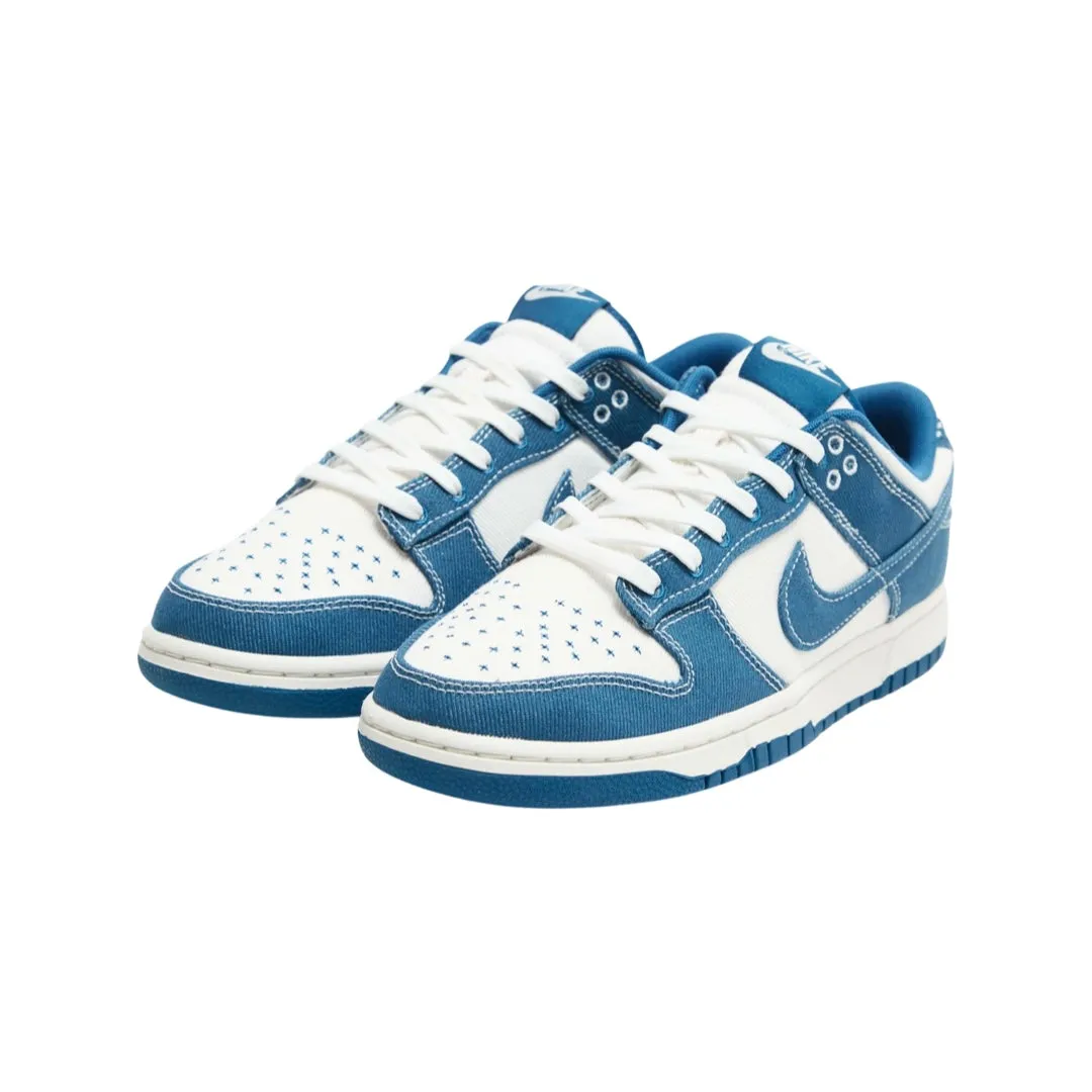 Dunk Low Special Edition Sashiko Summit White Industrial Blue Iconic Sneakers