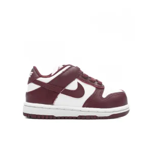 Dunk Low (TD) - White/Redwood/Gym Red Nike lifestyle sneakers with retro vibe