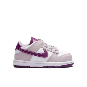 Dunk Low (TD) - White/Viotech/Platinum Violet Nike everyday shoes with mesh upper