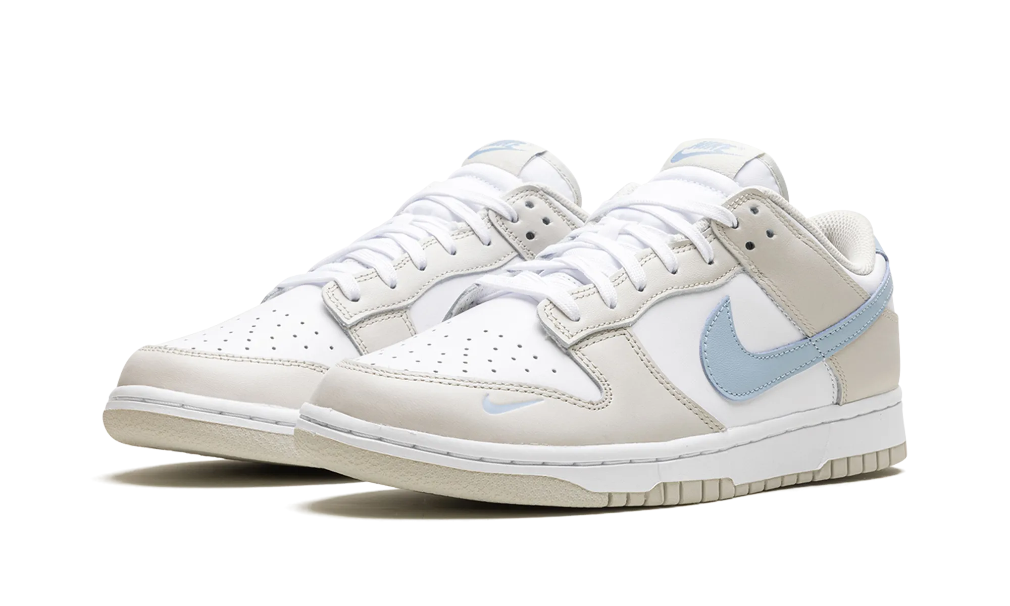 Dunk Low WMNS "Light Bone Armory Blue" nike womens casual sneakers