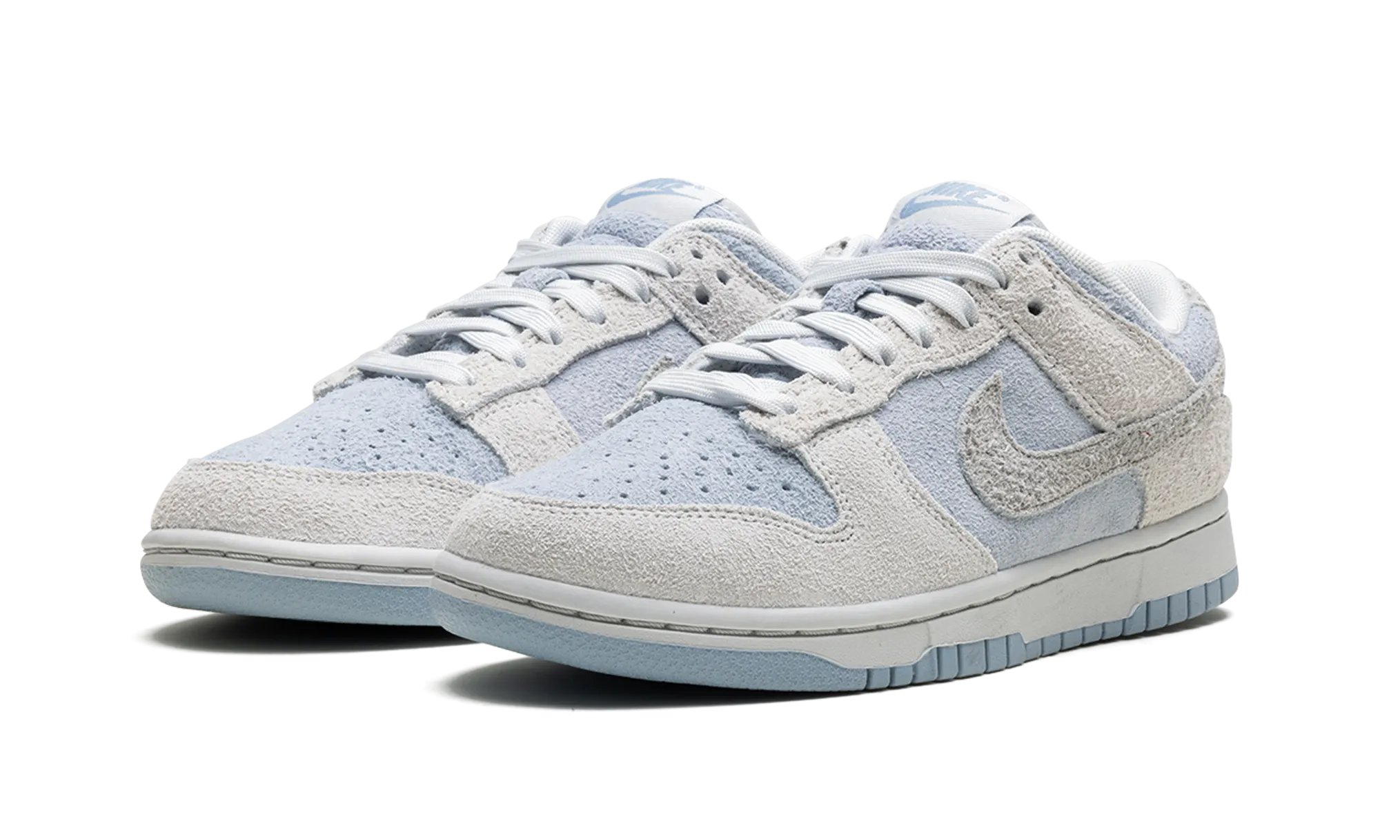 DUNK LOW WMNS "Suede - Photon Dust / Light Armory Blue" nike womens breathable trainers