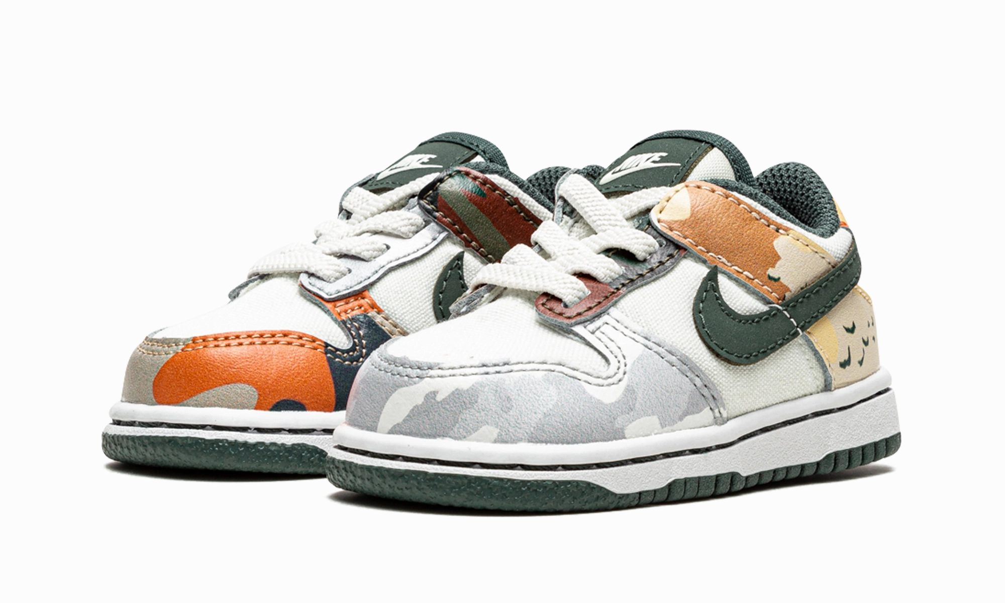 Dunk Low TD "Sail Multi-Camo" nike toddler soft shoes