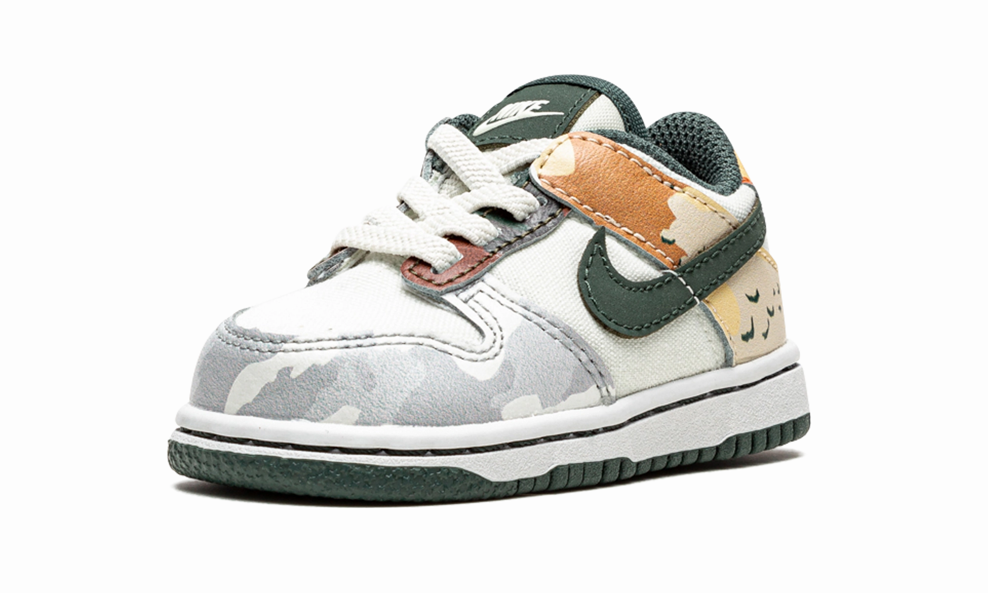 Dunk Low TD "Sail Multi-Camo" nike toddler soft shoes