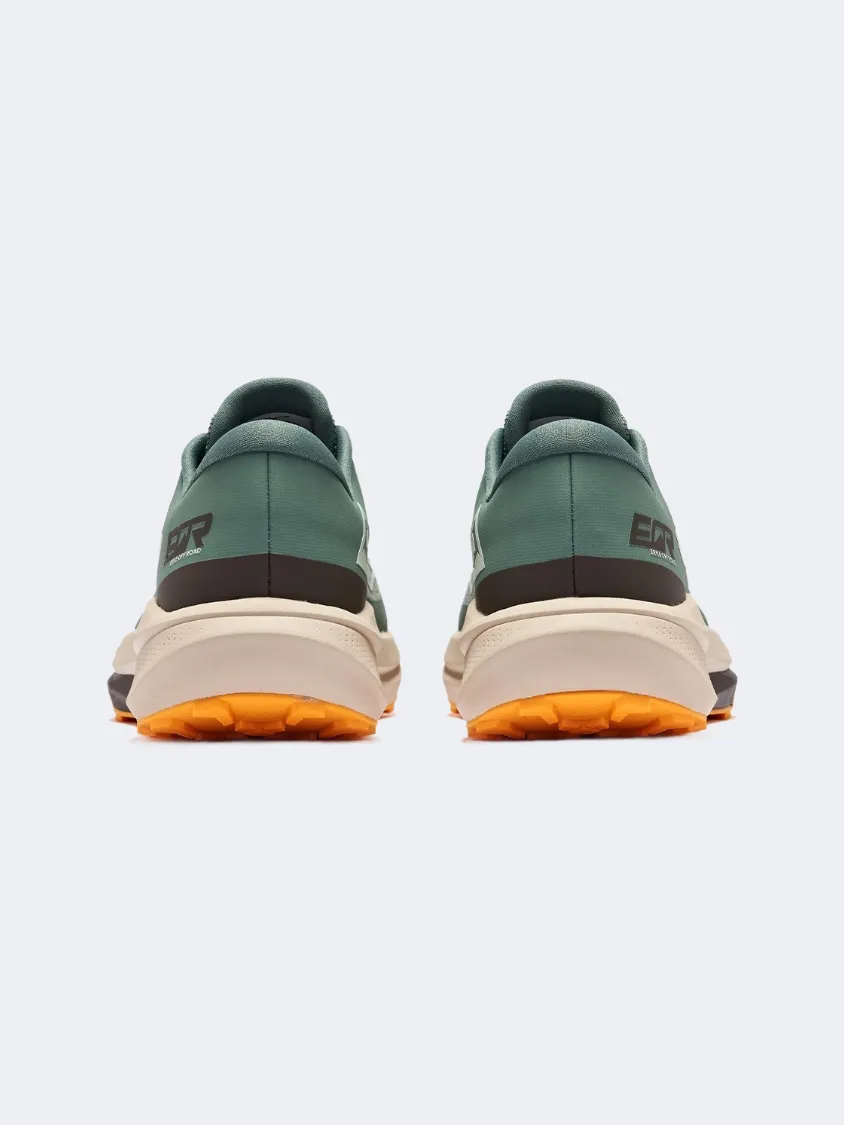 Erke Cross Country Men Running Shoes Pine Green/Med Brown Mens Urban Style Comfort Shoes