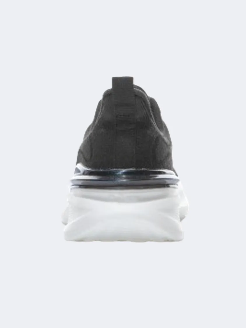 Erke Cushioning Men Running Shoes Black/Charcoal Mens Casual Everyday Sneakers